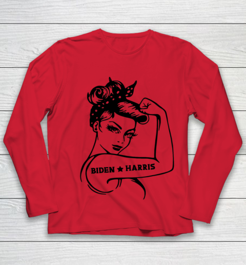 Biden Harris 2020  Joe Biden Kamala Harris Girl Empowerment Youth Long Sleeve 7