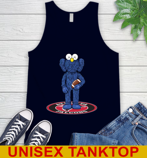 NFL Football Atlanta Falcons Kaws Bff Blue Figure Shirt Tank Top 3