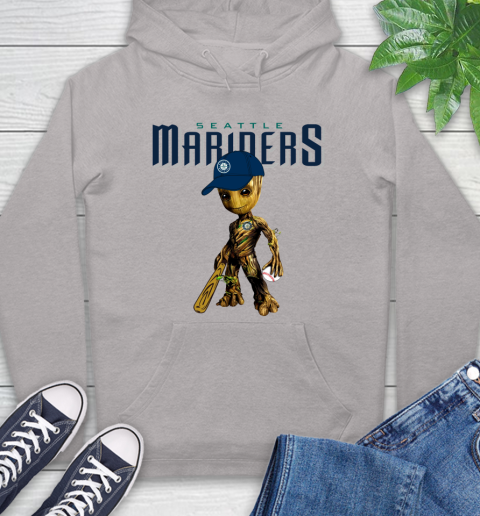 MLB Seattle Mariners Groot Guardians Of The Galaxy Baseball Hoodie 12