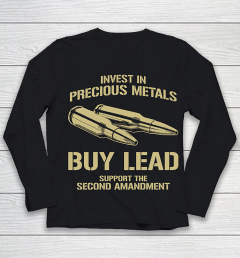 Veteran Shirt Gun Control Precious Metals Youth Long Sleeve