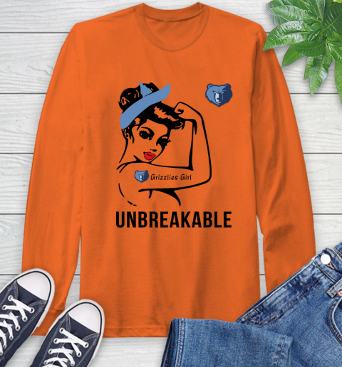 NBA Memphis Grizzlies Girl Unbreakable Basketball Sports Long Sleeve T-Shirt 3