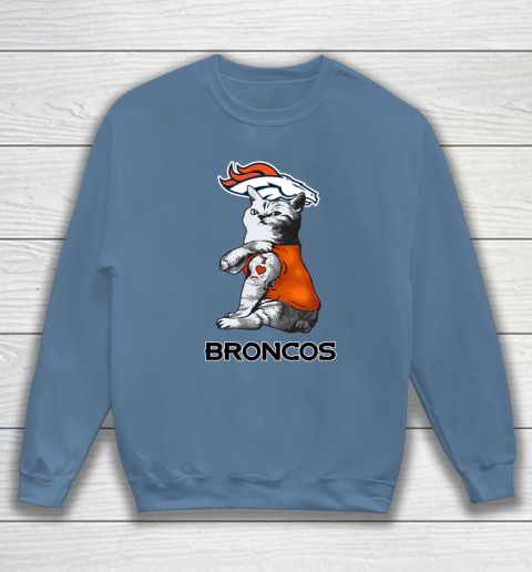 NFL Football My Cat Loves Denver Broncos Sweatshirt 6