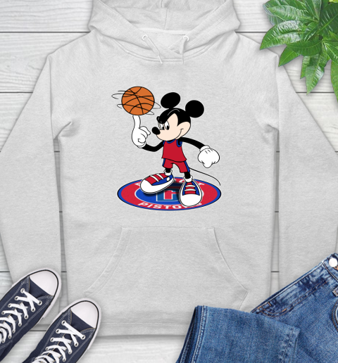 NBA Basketball Detroit Pistons Cheerful Mickey Disney Shirt Hoodie 2
