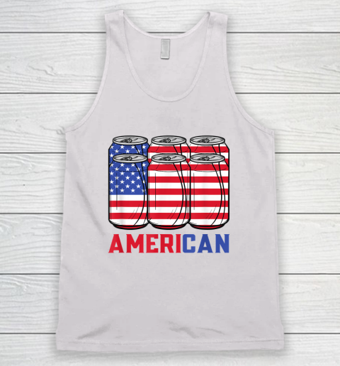 AmeriCan 4th of July Patriotic USA Flag Merica BBQ Cookout Tank Top