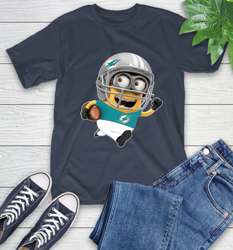 NFL Miami Dolphins Minions Disney Football Sports T-Shirt 4