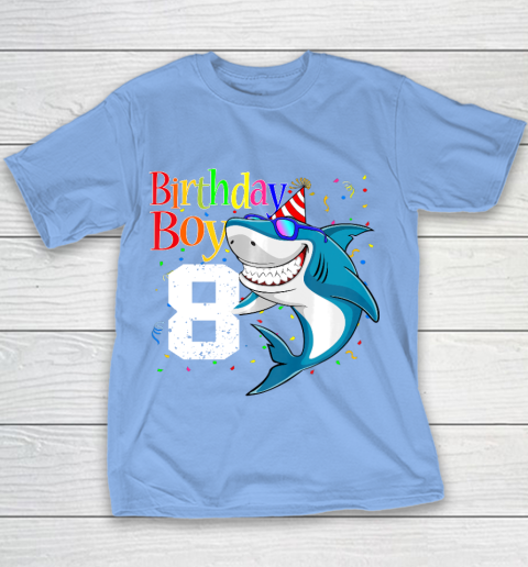 Kids 8th Birthday Boy Shark Shirts 8 Jaw Some Four Tees Boys 8 Years Old Youth T-Shirt 8