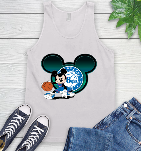 NBA Philadelphia 76ers Mickey Mouse Disney Basketball Tank Top
