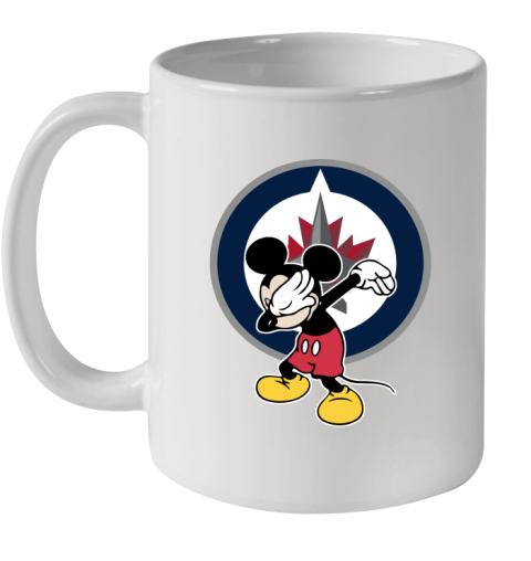 Winnipeg Jets NHL Hockey Dabbing Mickey Disney Sports Ceramic Mug 11oz
