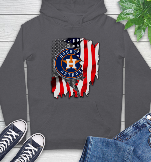 Houston Astros MLB Baseball American Flag Hoodie 7