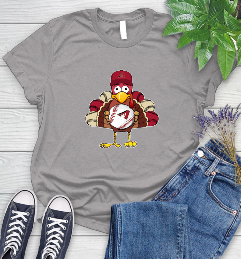 Arizona Diamondbacks Turkey thanksgiving Women's T-Shirt 5