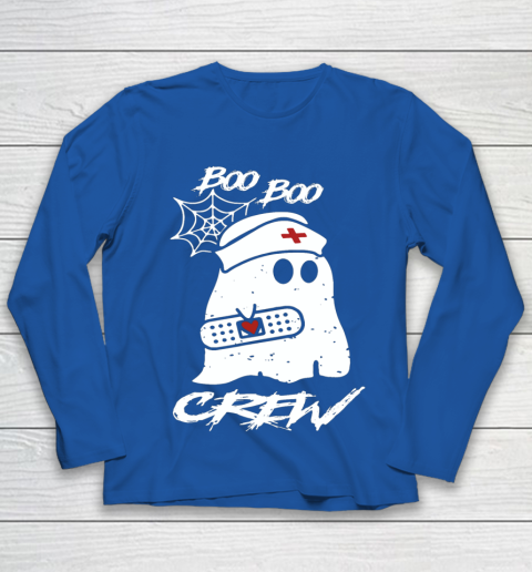 Boo Boo Crew Nurse Ghost Funny Halloween Costume Gift Long Sleeve T Shirt.D2SMT7UJCV Youth Long Sleeve 7