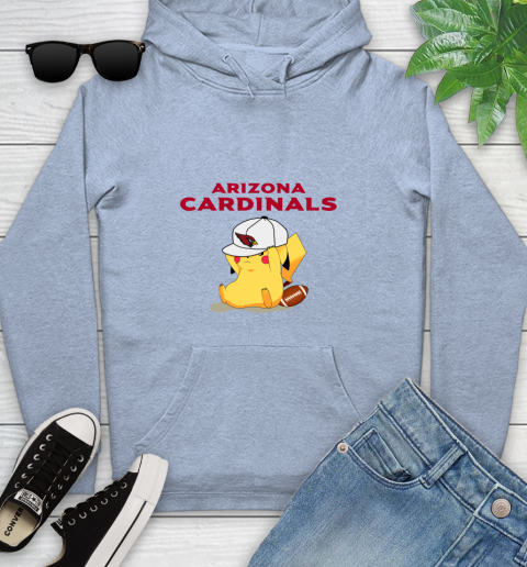 NFL Pikachu Football Sports Arizona Cardinals Youth Hoodie 10