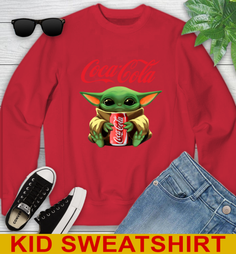 Star Wars Baby Yoda Hugs Coca Cola Soft Drink Shirt 120