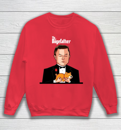 Dogecoin The DogeFather Funny Sweatshirt 7