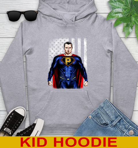 MLB Baseball Pittsburgh Pirates Superman DC Shirt Youth Hoodie - Image 7