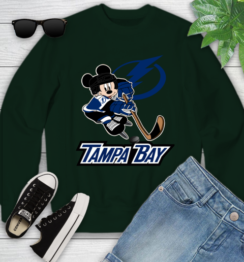 NHL Tampa Bay Lightning Mickey Mouse Disney Hockey T Shirt Youth Sweatshirt 10