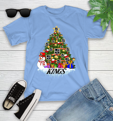 Los Angeles Kings Merry Christmas NHL Hockey Sports Youth T-Shirt 11