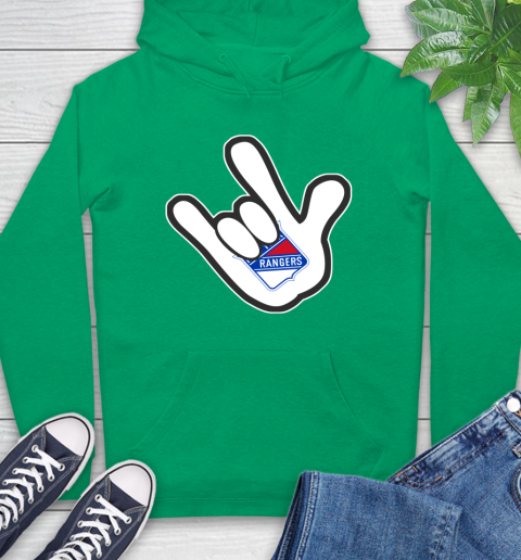New York Rangers NHL Hockey Mickey Rock Hand Disney Hoodie 8