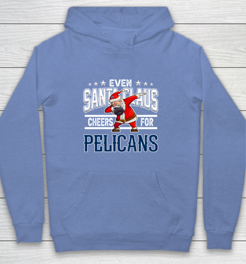 New Orleans Pelicans Even Santa Claus Cheers For Christmas NBA Youth Hoodie 8