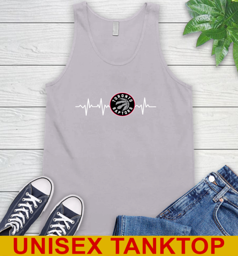 Toronto Raptors NBA Basketball Heart Beat Shirt Tank Top 3