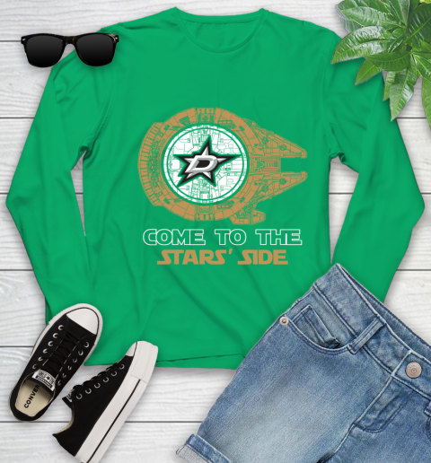 NHL Come To The Dallas Stars Wars Hockey Sports Youth Long Sleeve 7