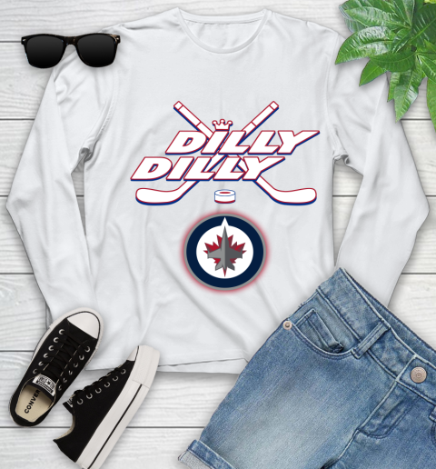 NHL Winnipeg Jets Dilly Dilly Hockey Sports Youth Long Sleeve