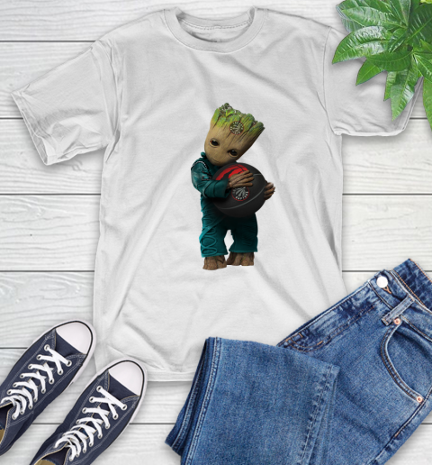 NBA Groot Guardians Of The Galaxy Basketball Sports Toronto Raptors T-Shirt