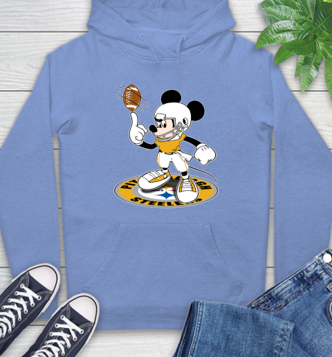 NFL Football Pittsburgh Steelers Cheerful Mickey Disney Shirt Hoodie 12