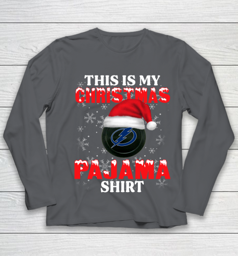 Tampa Bay Lightning This Is My Christmas Pajama Shirt NHL Youth Long Sleeve 6