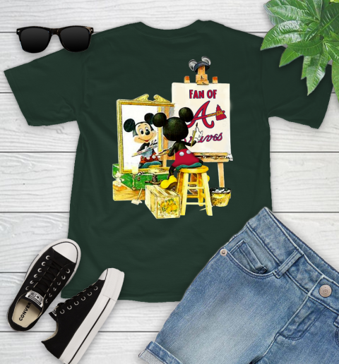 MLB Baseball Atlanta Braves Mickey Drawing Shirt 97