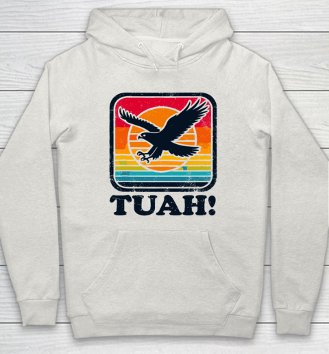 Funny Hawk Tuah Tush Camping Hiking Sarcastic Hoodie 8