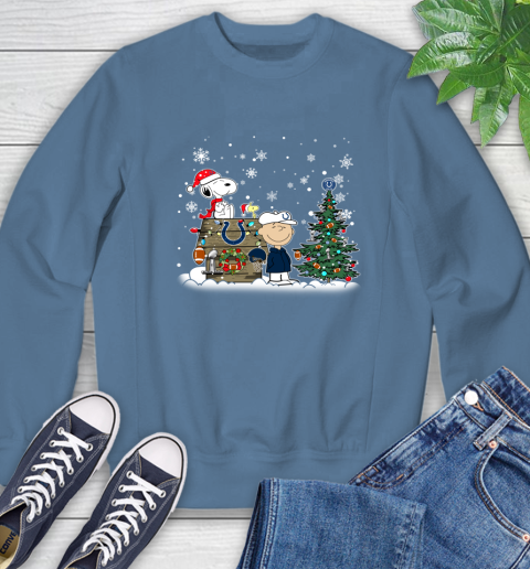 NFL Indianapolis Colts Snoopy Charlie Brown Christmas Football Super Bowl Sports Sweatshirt 8