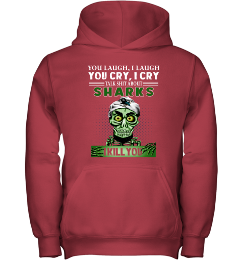 NHL Talk Shit About San Jose Sharks I Kill You Achmed The Dead Terrorist Jeffrey Dunham Hockey Z4LIPEAPLYG youth hoodie 43 95 151514 front red