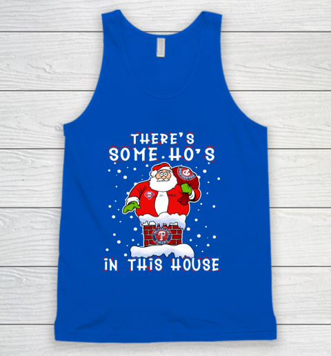 Philadelphia Phillies Christmas There Is Some Hos In This House Santa Stuck In The Chimney MLB Tank Top 4