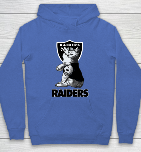 NFL Football My Cat Loves Oakland Raiders Hoodie 6