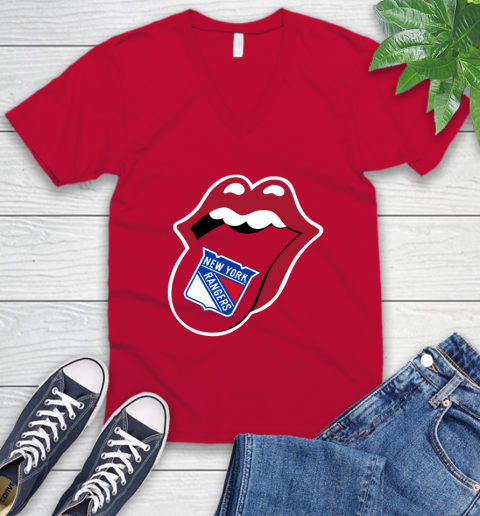 New York Rangers NHL Hockey Lips I Root For My Team Adoring Fan 55