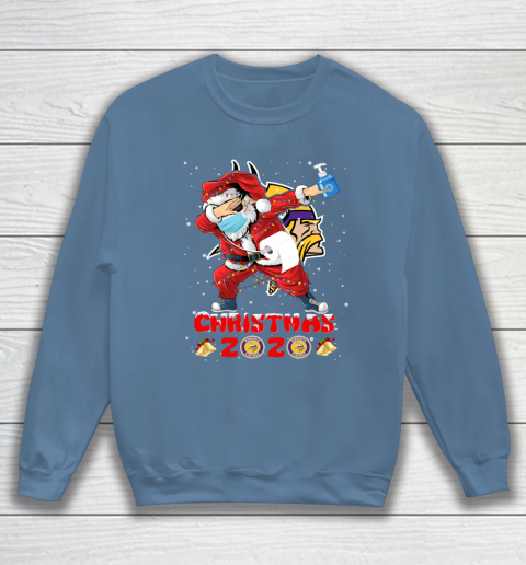 Minnesota Vikings Funny Santa Claus Dabbing Christmas 2020 NFL Sweatshirt 6