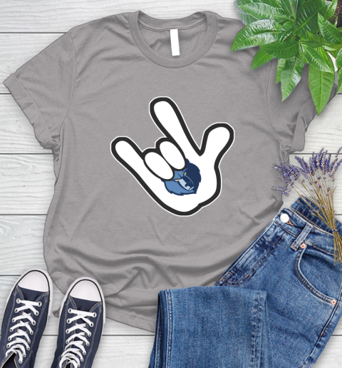 Memphis Grizzlies NBA Basketball Mickey Rock Hand Disney Women's T-Shirt 5
