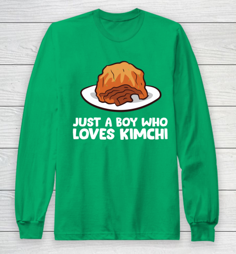 Just a Boy Who Loves Kimchis Funny Kimchi Long Sleeve T-Shirt 4