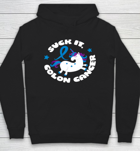 Colon Cancer Shirt Suck It Colon Cancer Funny Unicorn Gift Hoodie