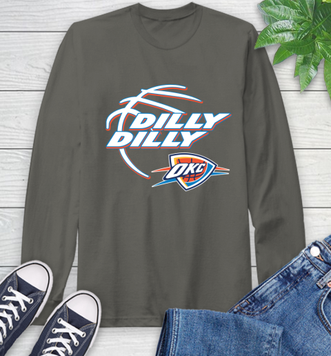 NBA Oklahoma City Thunder Dilly Dilly Basketball Sports Long Sleeve T-Shirt 8