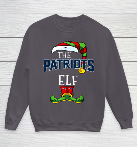 New England Patriots Christmas ELF Funny NFL Youth Sweatshirt 5