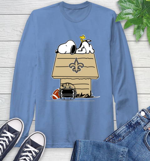 New Orleans Saints NFL Football Snoopy Woodstock The Peanuts Movie Long Sleeve T-Shirt 11