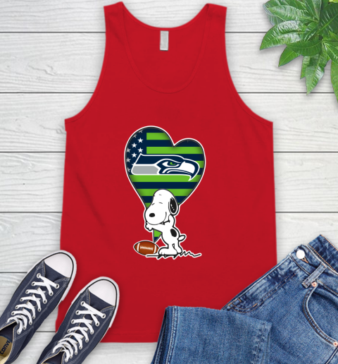 Seattle Seahawks NFL Football The Peanuts Movie Adorable Snoopy Tank Top 6