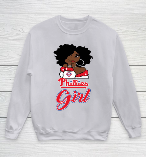 Philadelphia Philliess Girl MLB Youth Sweatshirt 4