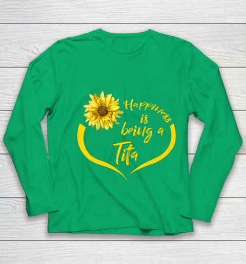 Womens Tita Gift Happiness Is Being A Tita Youth Long Sleeve 4