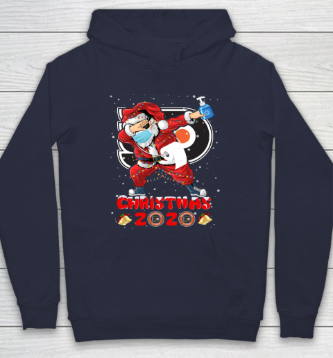 Philadelphia Flyers Funny Santa Claus Dabbing Christmas 2020 NHL Hoodie 2
