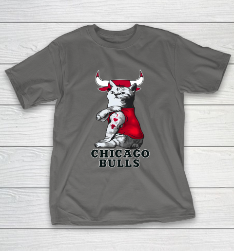 NBA Basketball My Cat Loves Chicago Bulls T-Shirt 8