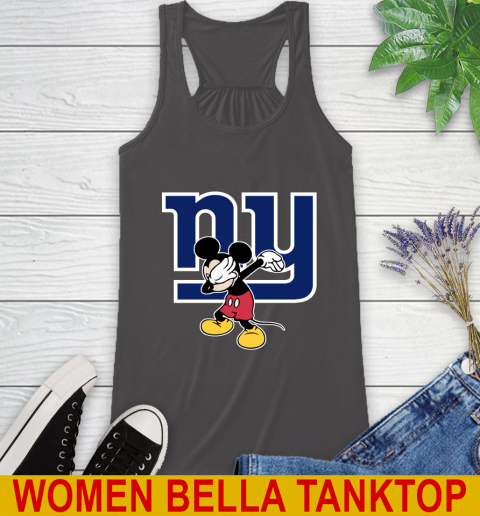 New York Giants NFL Football Dabbing Mickey Disney Sports Racerback Tank 12