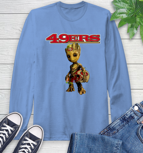 San Francisco 49ers NFL Football Groot Marvel Guardians Of The Galaxy Long Sleeve T-Shirt 11